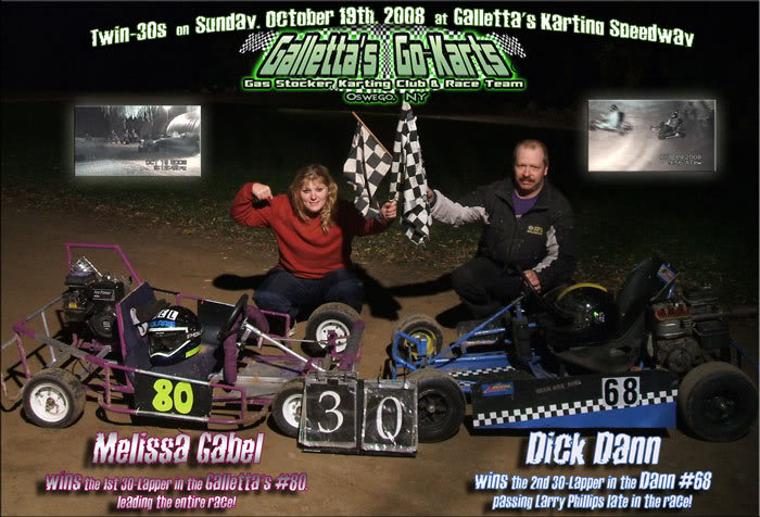 Melissa Gabel &amp; Dick Dann win on 10/19/2008 (Click to enlarge)